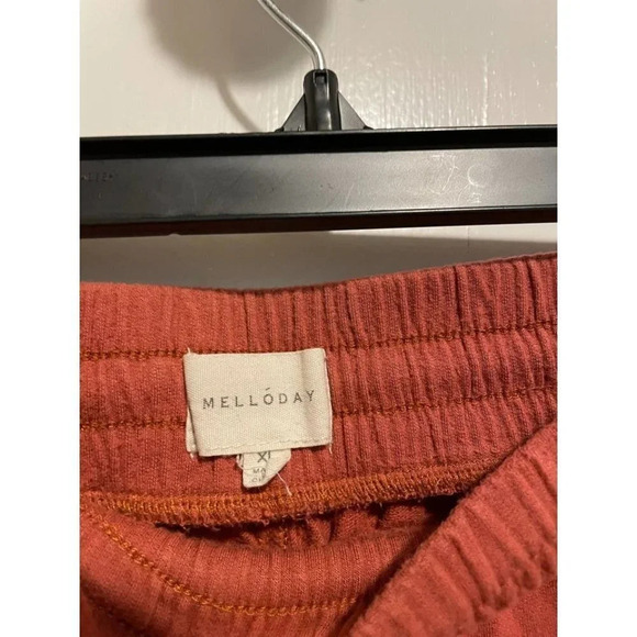Melloday Women's Size X-Large Orange Casual Jogger Pants - Picture 5 of 7